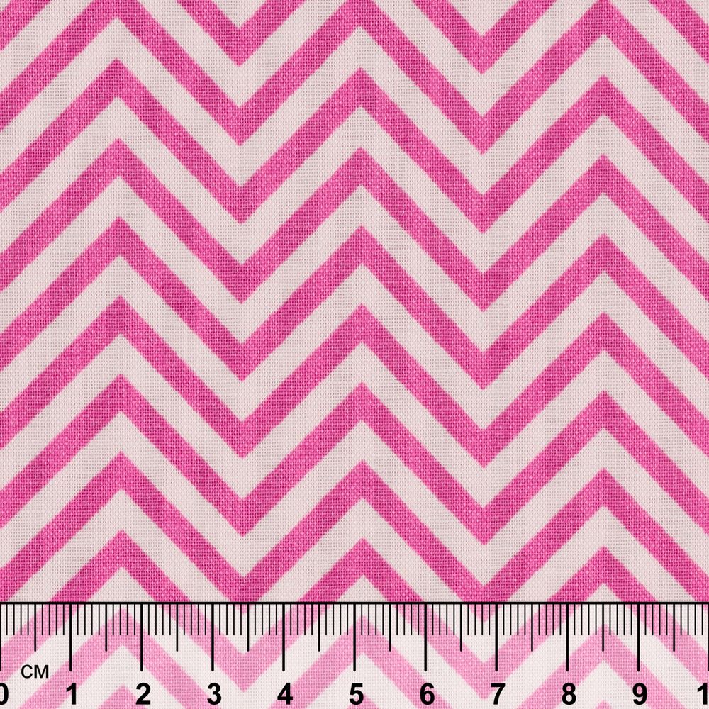 Ткань для пэчворка Peppy Бабушкин сундучок, рулон 112 см / 5 метров, БС-26 зигзаг я.розовый, Peppy