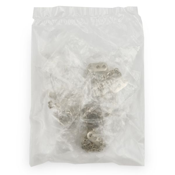 Вешалка-цепочка для одежды 102х7 мм, металл, никель, 10 шт, ГНУ14377