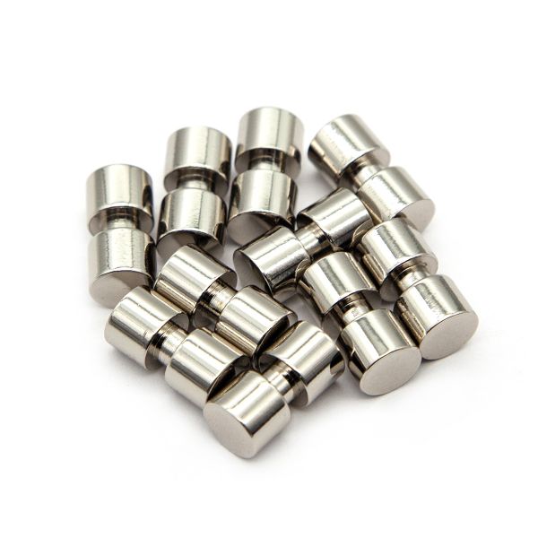 Наконечник для шнура металл 15х8 мм никель, 10 шт