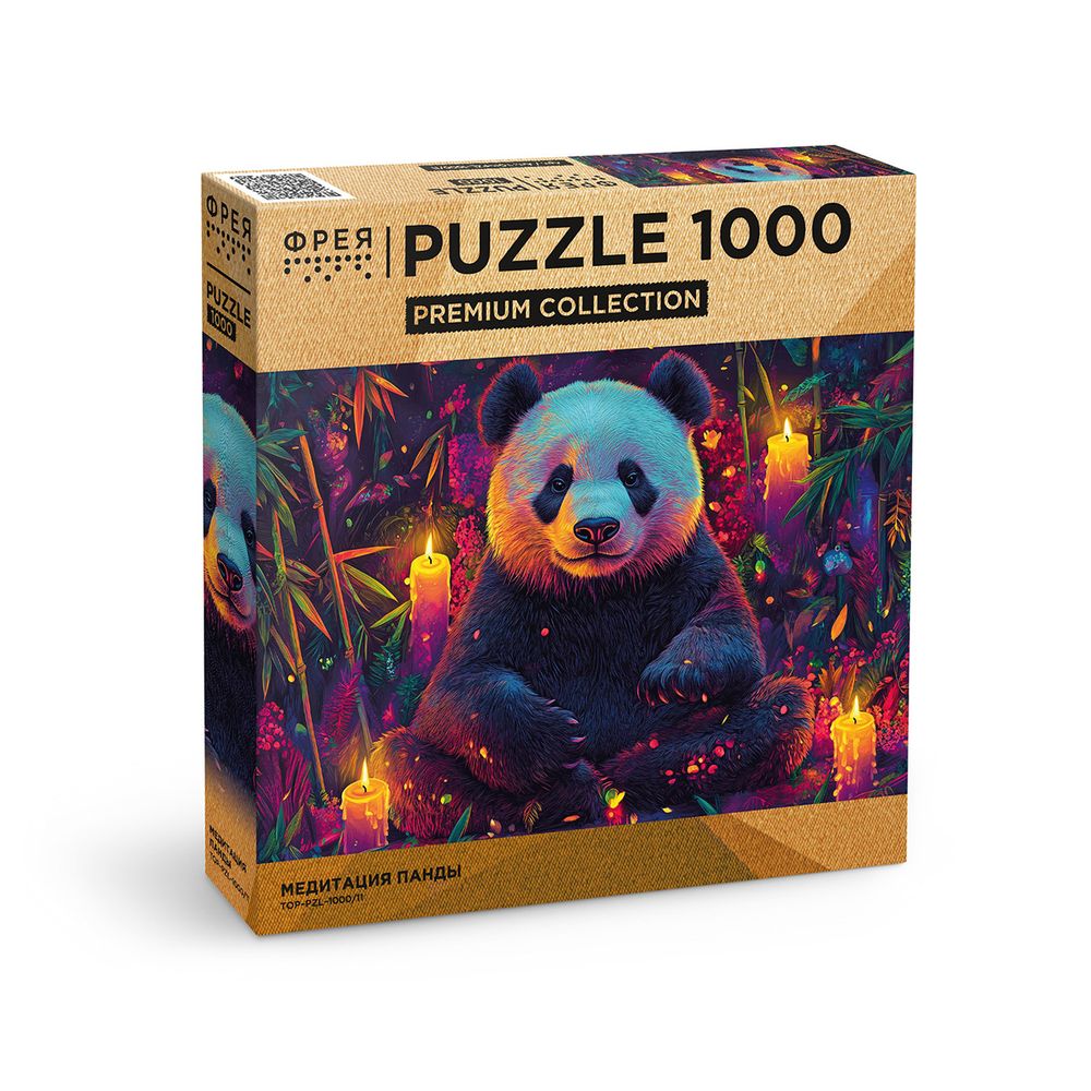 Пазл. Премиальная коллекция 1000 элементов, TOP-PZL-1000/11 Медитация панды, Фрея