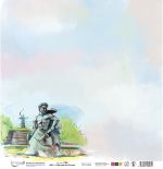 Бумага для скрапбукинга Прогулки по России, 190 г/м², 30.5х30.5 см, 10 шт, 1 Волгоград, Mr.Painter PSR 2502
