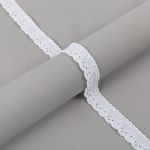 Кружево шитьё 24 мм / 9±0.2 метров, Турция, белый, Gamma GYEM-2401