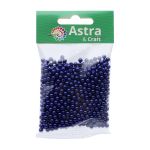 Бусины пластик (жемчуг) ⌀4 мм, 25 г, Astra&Craft (MH.КР.04.A33.02 синий)