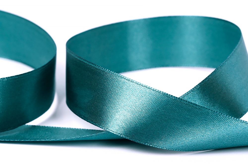Лента атласная 1-сторонняя 25.0 мм / 33±2 метра, 107 т-зеленый, Gamma