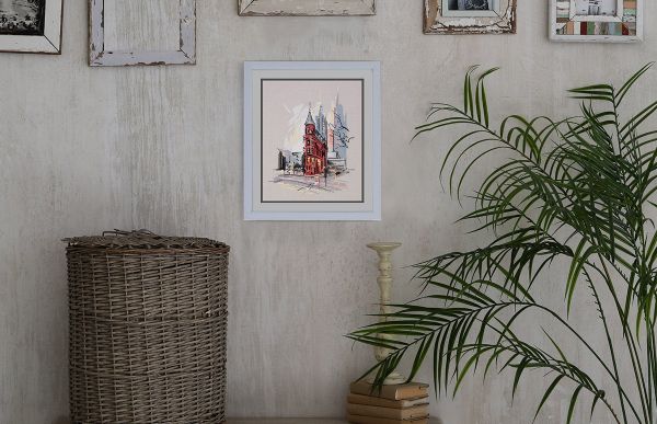 Набор для вышивания нитками Panna, Гудерхам-билдинг, 18,5х22 см