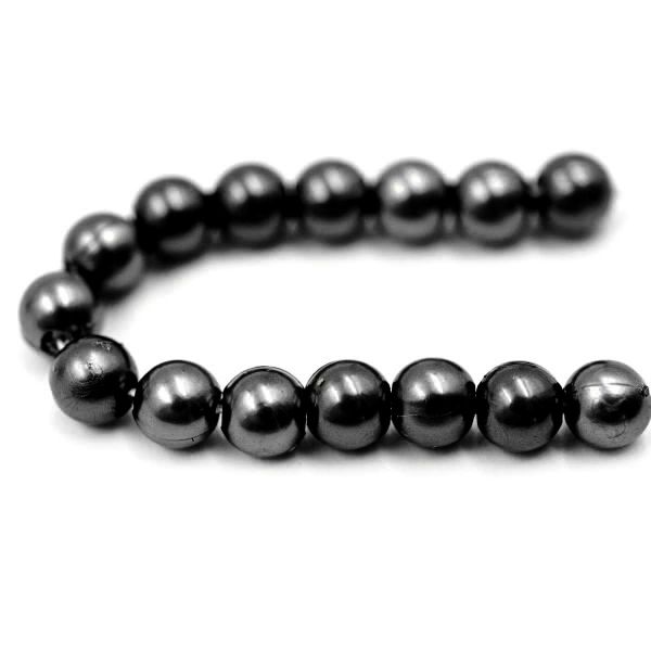 Бусины пластик (жемчуг) ⌀5 мм, 25 г, Astra&Craft, 046 NL черный