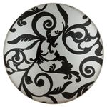 Подхваты шторные магнитные с рисунком ⌀45 мм, 1 шт, 03У мат. серебро (узоры), Gamma