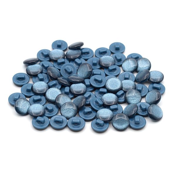 Пуговицы на ножке 22L (14мм), пластик (col.19 синий), 72 шт, CR P-45