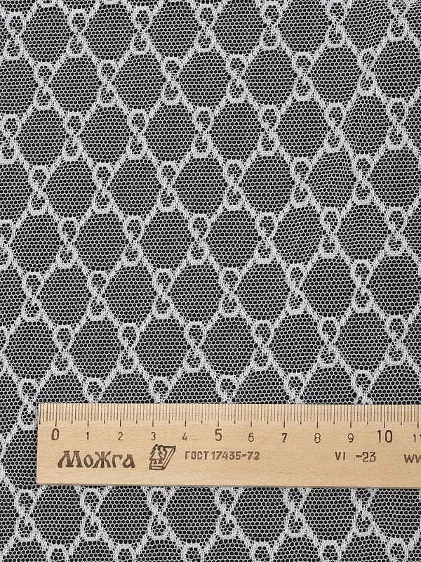 Сетка бельевая эластичная 70 г/м², шир.150 см / 20 метров, OLG119, белый