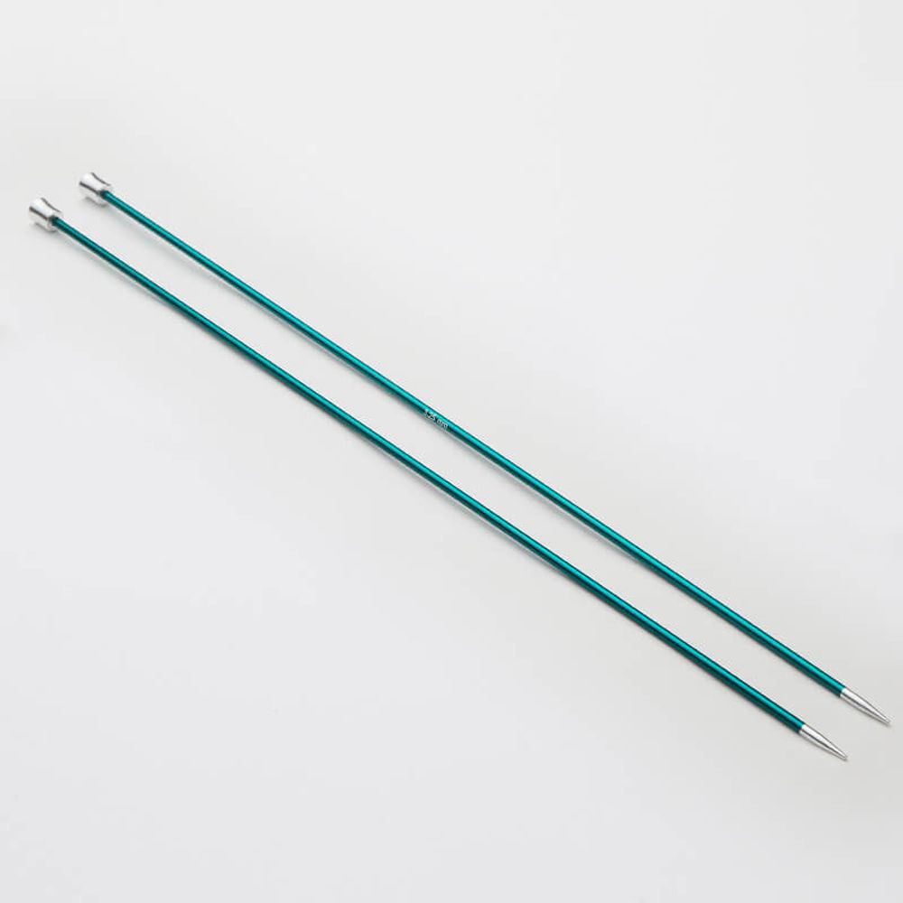 Спицы прямые Knit Pro Zing 3 мм / 30 см, алюминий, 2 шт, 47265