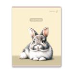 Тетрадь ученическая общая, твин лак A5 60 л. на скобе 65 г/м², белизна 100% 10 шт клетка, 01521 Ушастик, Светоч Т201