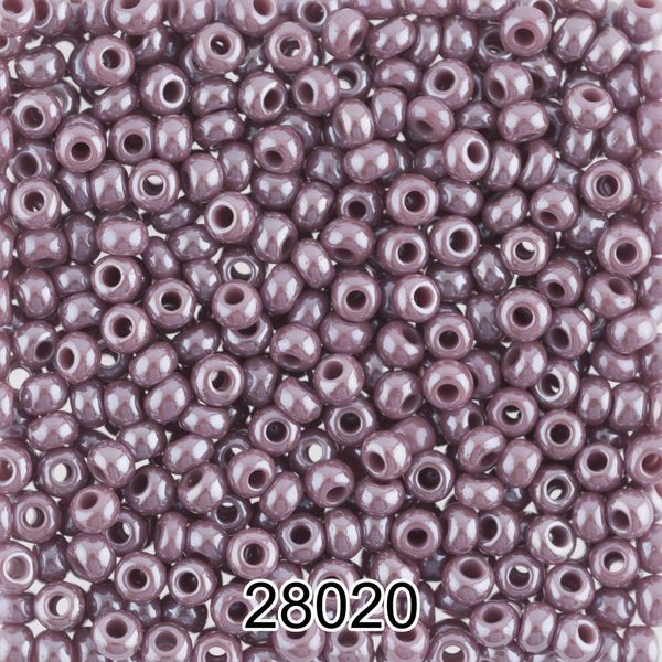 Бисер Preciosa 10/0 (2.3 мм), 500 г, 28020 (Ф240) сиреневый