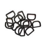 Полукольцо 30мм (40х30мм) пластик (ПП), чёрный, ПК-30, 100 шт