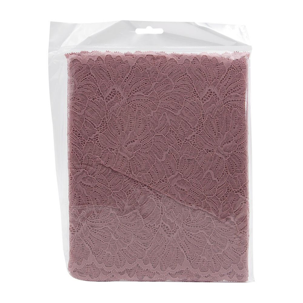 Кружево бельевое эластичное 240 мм / 3.4 метра, цвет пудровый