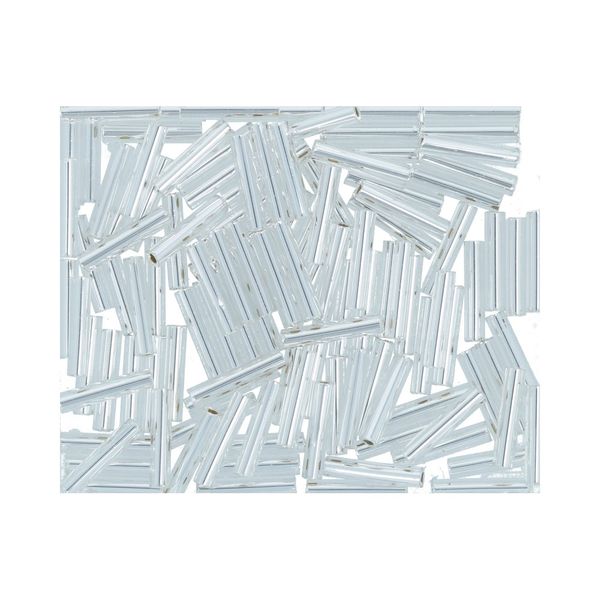 Бисер Toho Bugle 3 (9 мм), 500 г, 0021 серебристый