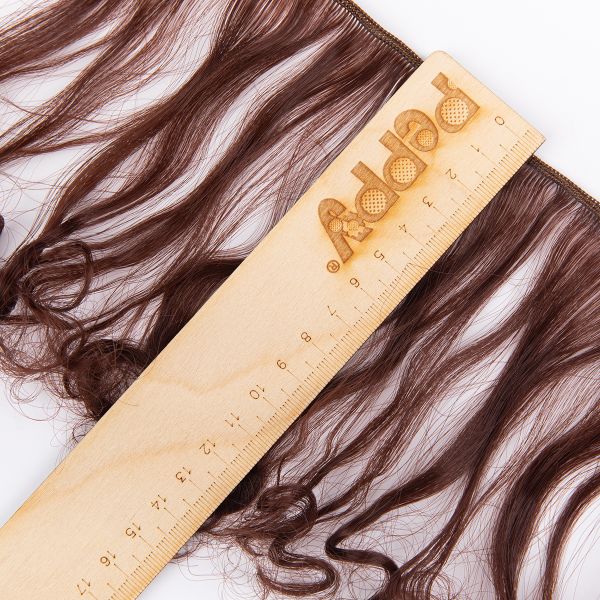 Трессы для кукол 15 см, 100 см, 23 г, 15 каштановый, HobbyBe HAR-12