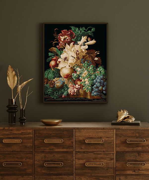 Картина по номерам Фрея PNB/PLC-148, Ароматный букет, (цветной холст) 50х40 см