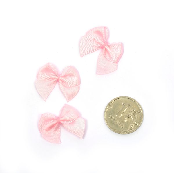 Бантики пришивные 1 см, 100 шт, 22 нежно-розовый
