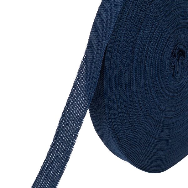 Тесьма (лента) окантовочная 18-20 мм / 30 метров, 4.3 г/м, 030 т.синий, С235