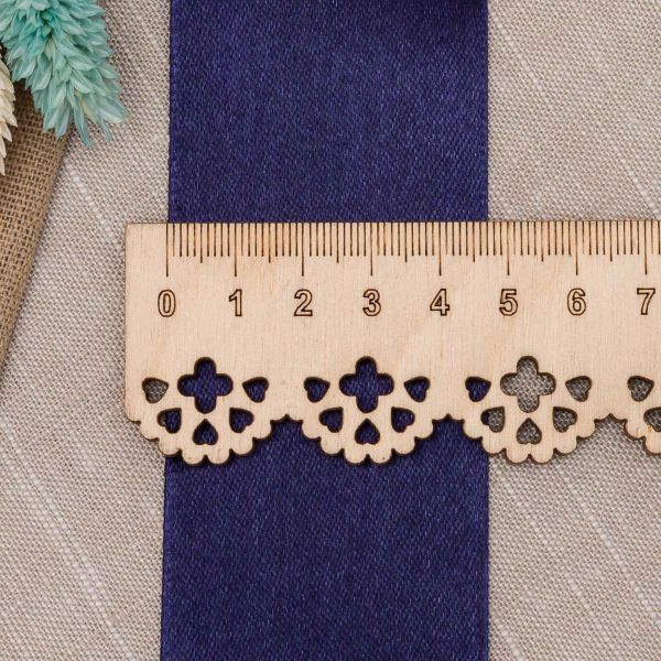 Лента атласная 1-сторонняя 50.0 мм / 22.86±1 метров, аналог 7730446, 77 т.синий, DDZ2401, Globus