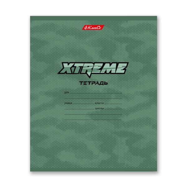 Тетрадь ученическая школьная, выборочный лак, A5+ 12 л. на скобе, 25 шт, клетка, 000354 Экстрим, Светоч 12ТСКд5_4_3_1
