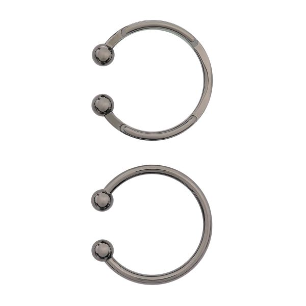 Пряжка ременная круглая 18 мм, 6 шт, металл, черный никель, MB2311