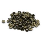 Хольнитены джинсовые ⌀9.5 мм, |БЕЗ ГВОЗДЯ|, BIG, латунь винт, 100 шт