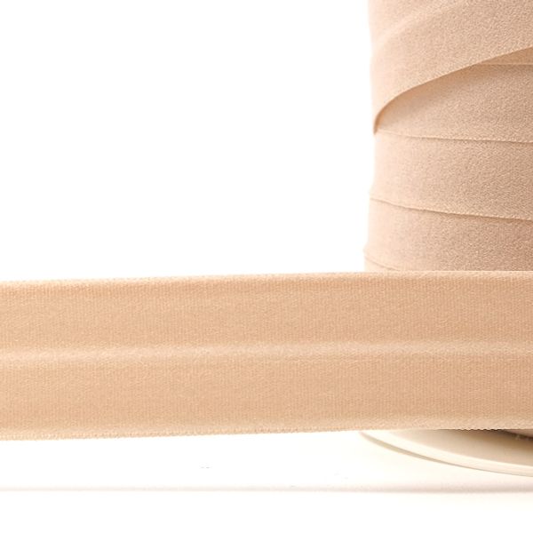 Косая бейка трикотажная 20 мм / 100 метров, C180 бежевый
