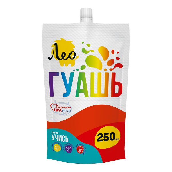 Краска гуашь 250 мл, 337 алая/ scarlet, Лео LGD-250