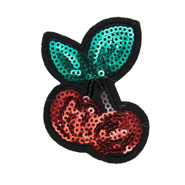 Термоаппликация Вишенки, красная, 5.2*6.3см, Hobby&Pro