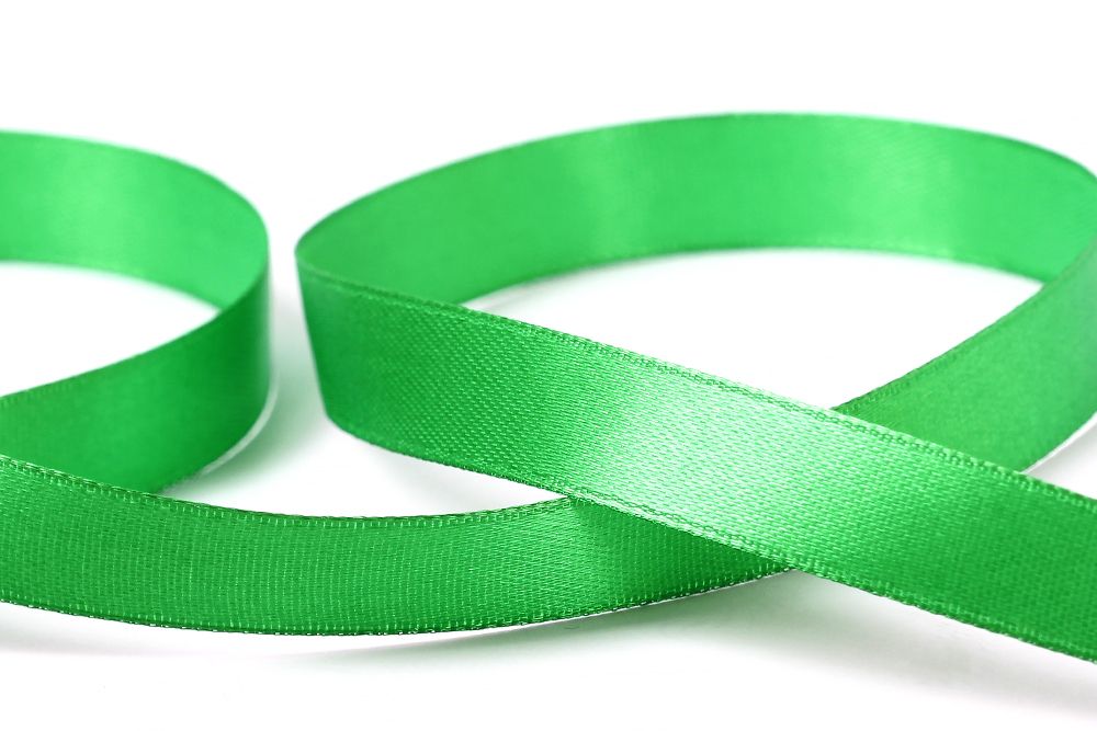 Лента атласная 1-сторонняя 12.0 мм / 33±2 метра, 134 зеленый, Gamma