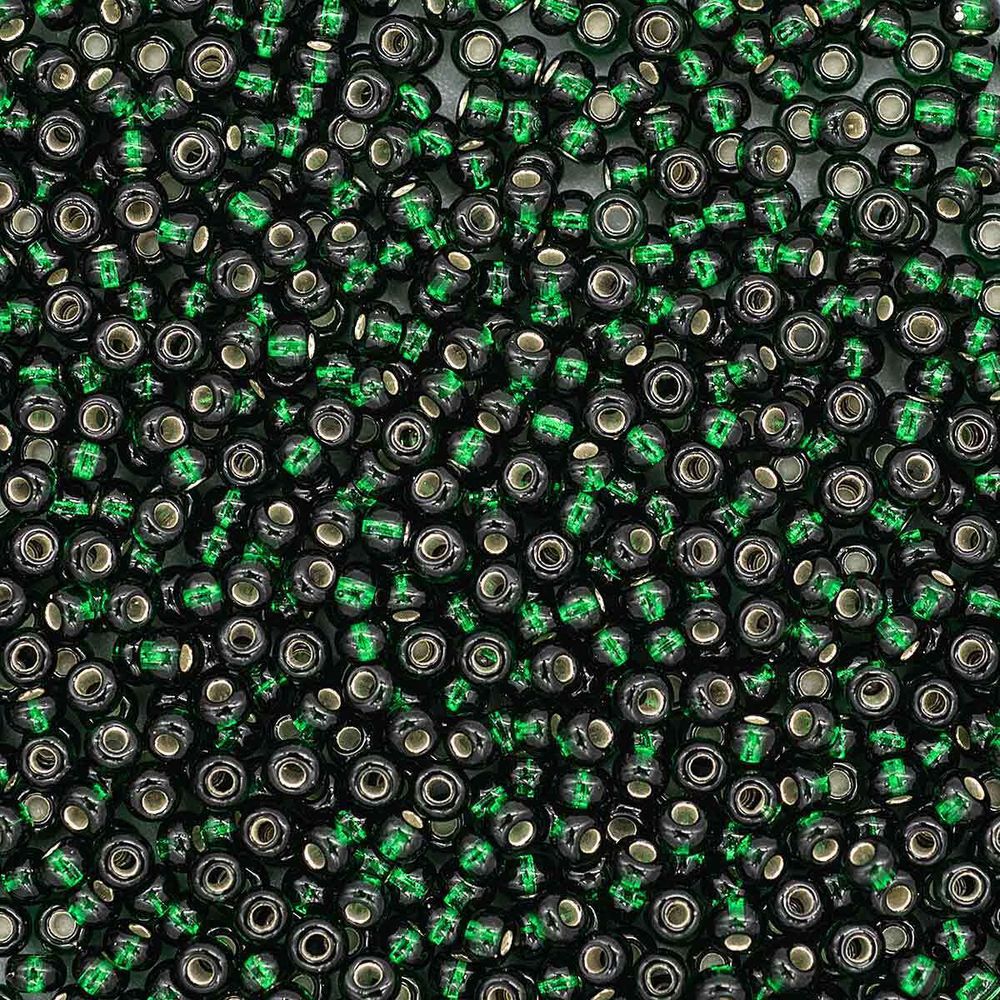 Бисер Preciosa прозрачный с сереб. центр. 10/0 (57150), круг. отв, 50гр