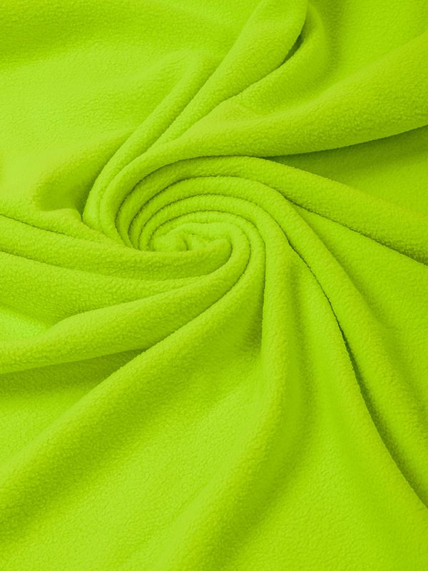 Флис 2-сторонний 190 г/м², 150 см / 2 метра, TBY-0059-229.2, цв.F229 неон желтый