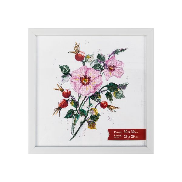 Рамка для картины (фото) пластик с оргстеклом 30х30 см, белый, Gamma ПРК-20