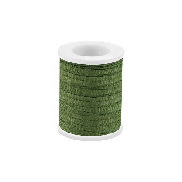 Лента (тесьма) шелковая 2.0 мм / 45.5±0.5 метров, №220 гр. зеленый, Gamma SR-2