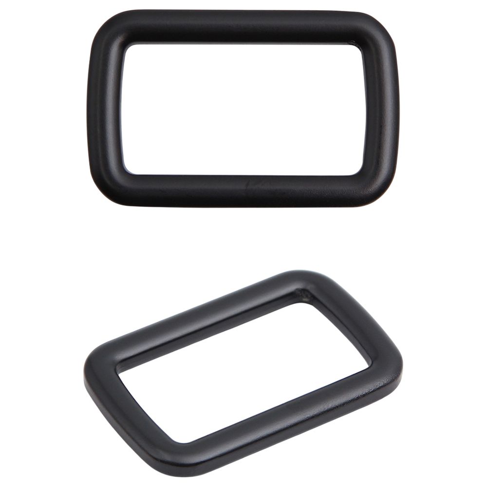 Рамка прямоугольная металл 30 мм /39х25 мм/ черный матовый, ГУ12749, 4 шт