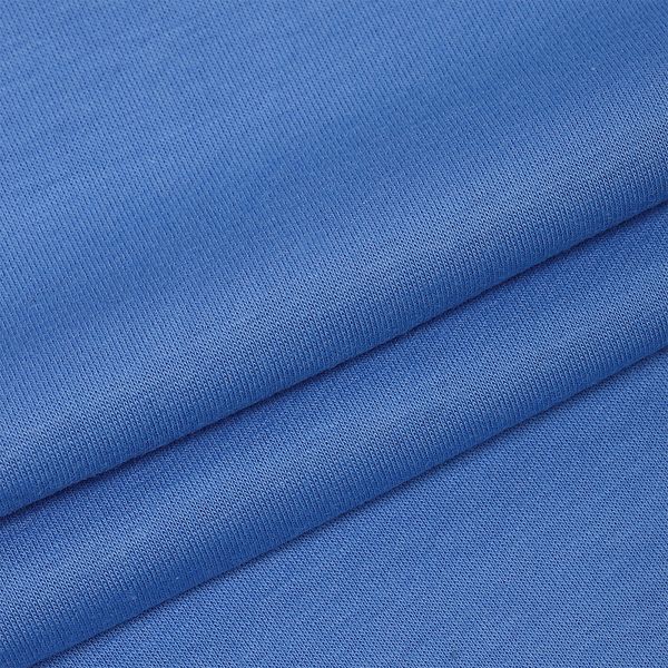 Футер 2-нитка петля поликоттон стрейч 220 г/м², 160 см / 3 метра, ФУТ2Х.TBY.ХЛ-ПЭ.S144.3, цв.S144 голубой