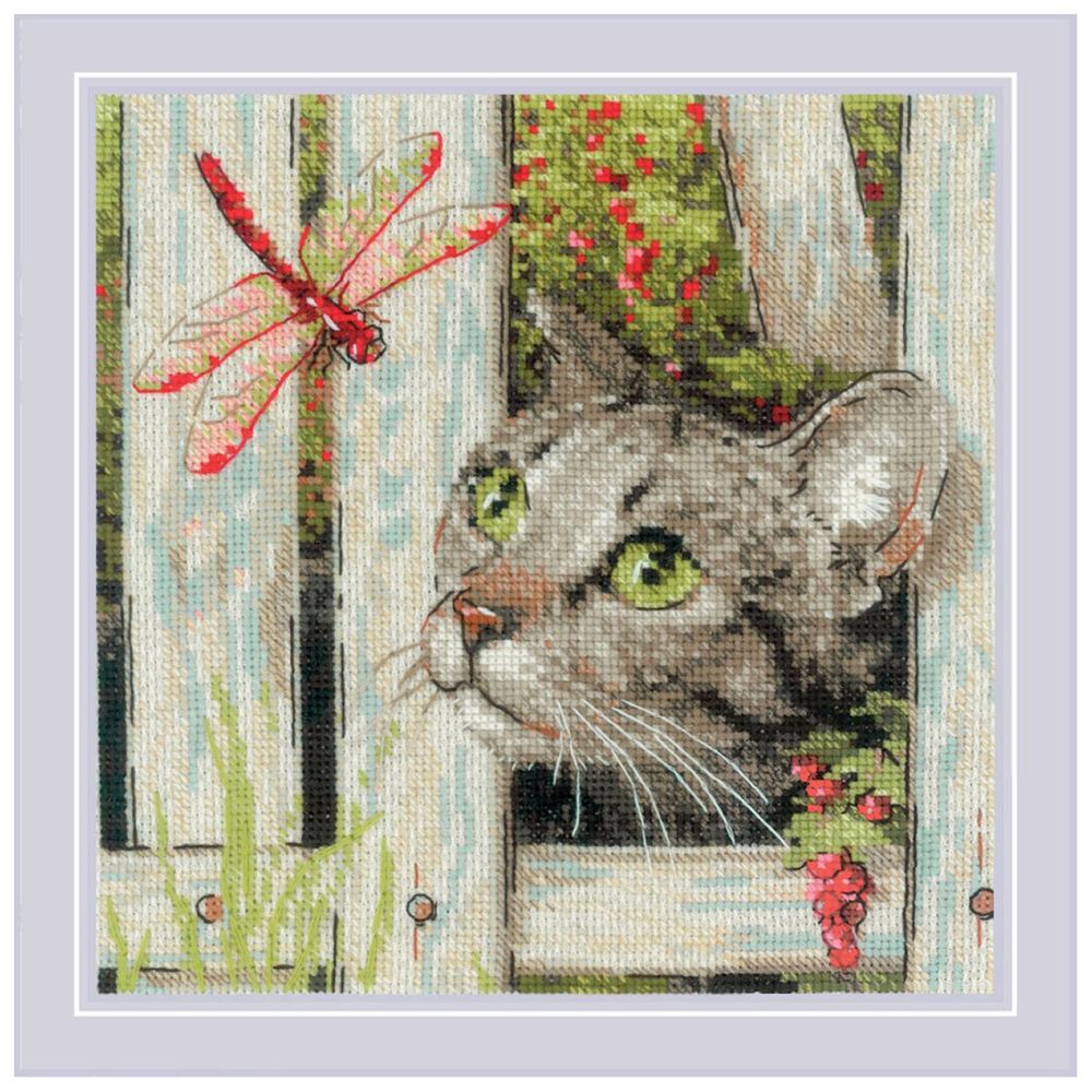 Набор для вышивания нитками Риолис, Ты кто? 20х20см