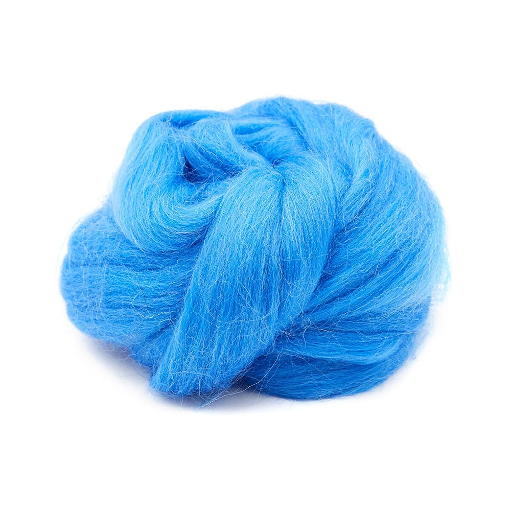 Шерсть для валяния Троицкая п/тонкая 1х100 г (до 29 мкр), 420 арктика