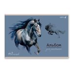 Альбом для рисования 100 г/м², A4 29.5х20.2 см, 40 л. на скобе 5 шт, 01715 Грация и сила, Светоч А258