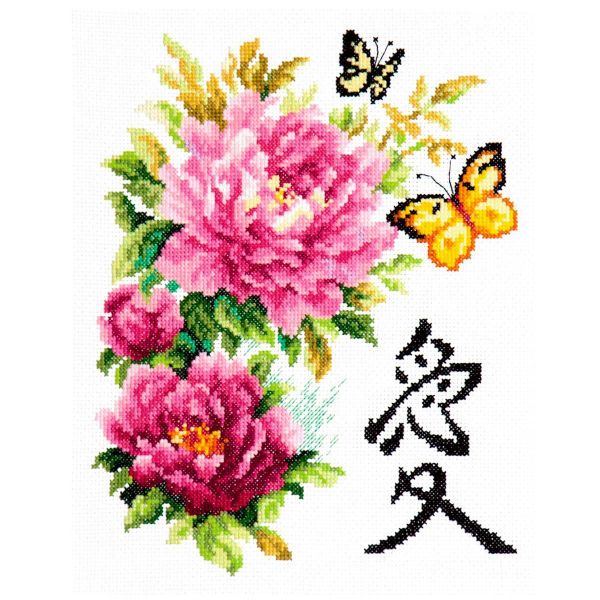 Набор для вышивания нитками Чудесная игла, Любовь, 21х25см