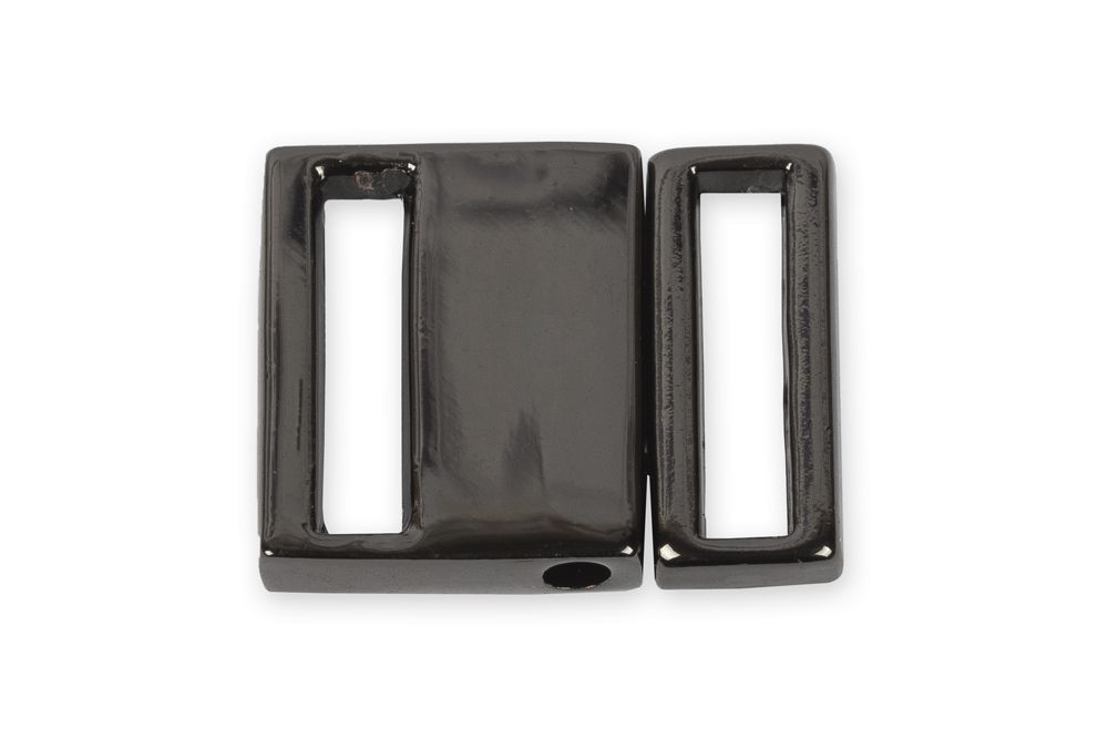 Застежки для купальника (бикини) металл 16х13 мм, 10 шт, №06 черн.никель, Blitz BBT041