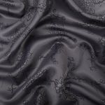 Ткань подкладочная (таффета) с рисунком 96 г/м², 100х145 см, 038 грязно-сиреневый(цветы), Gamma JTR