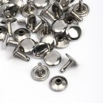 Хольнитены двухсторонние сталь 12х12 мм, №123, TBY.5212 цв. никель уп. 1000 шт, TBY