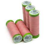 Нитки для тонких тканей Gutermann Extra Fine 150, 200м, 889 нежно-розовый, 5 катушек