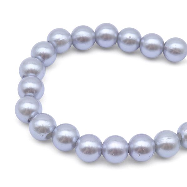 Бусины пластик (жемчуг) ⌀8 мм, 25 г, Astra&Craft (MH.КР.08.029.02 серый)