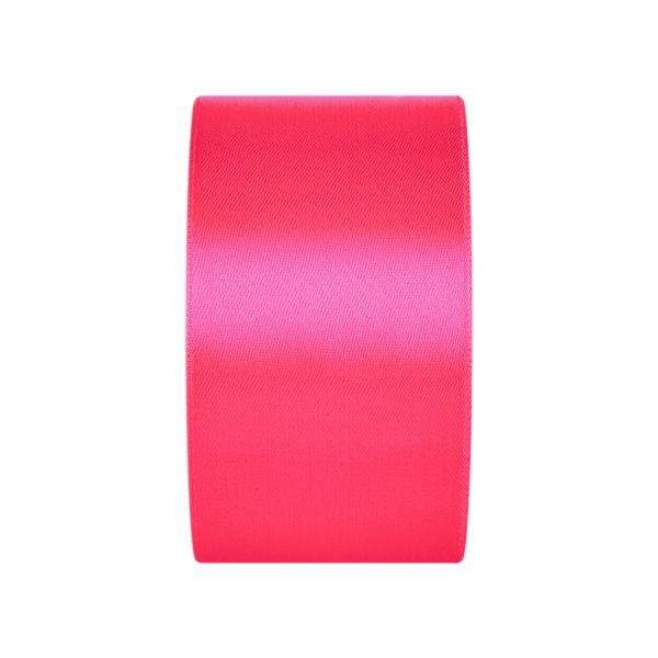 Лента атласная 1-сторонняя 50.0 мм / 33±2 метра, 014 яр.розовый, Gamma