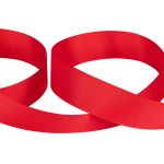 Лента репсовая (в рубчик) 25.0 мм / 45.5 метров, 009 красный мак, Gamma GR-25