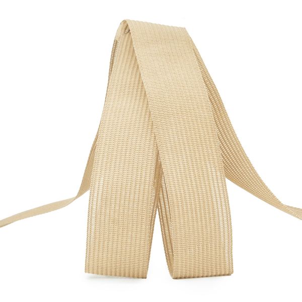 Тесьма (лента) окантовочная 24 мм / 100 метров, 3.8 г/м, 014 бежевый