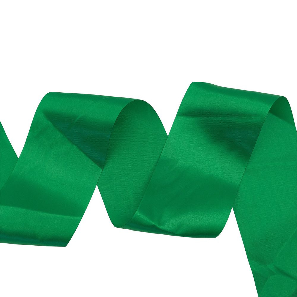 Лента атласная 1-сторонняя 100.0 мм / 100±2 метров, св.зеленый, Globus